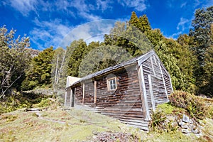 Du Cain Hut in Tasmania Australia photo